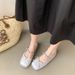 French Mary Jane Single Shoes Female Summer Temperament Gentle Fairy Wind Round Head Shallow Mouth Flat Ballet Shoes_vogvips.com