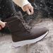 2022 Winter Outdoor High Top Plush Warm Thick Bottom Cotton Shoes Snow Boots New Cross Border Trendy Lightweight Cotton Boots For Women_vogvips.com