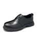 Casual 2024 Spring Summer Breathable Slip-On Thick Lightweight Soft Sole Work Men's Leather Shoes_vogvips.com