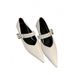Chuyuji French Mary Jane Women's Pointed Toe High Heels 2025 Autumn/Winter New Elegant Stiletto Single Shoes For Women_vogvips.com