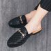 Summer New Men's Closed-toe Sandals, Large Size Slip-on Leather Shoes, Soft Sole, British Style, Versatile Casual Shoes_vogvips.com