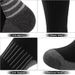 Men's Crew Moisture Wicking Cushioned Athletic Heavy Duty Work Boot Socks 3 Pairs_vogvips.com