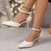 Elegant Pointed-Toe European And American Mid-Heel For Women, Summer 2025 New Model, Plus Size, Thin Heel, Professional_vogvips.com