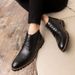 Euro Step Large Size Men's High-top Leather Business Ankle Martin Boots Pointed Brogue Carved Mens Shoes_vogvips.com