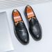 Large British Style Men's Loafers 2025 Spring And Autumn New Business Formal Casual One Foot Leather Shoes_vogvips.com