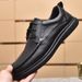 Top Layer Cowhide For Men, Spring And Autumn New Work Shoes, Lace-up Soft Sole Casual Genuine Leather Men's Shoes_vogvips.com