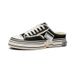 Summer New Vanness Wu Same Style Beggar Shoes Vulcanized Men S Trendy Thick Bottom Increased Half Drag Canvas_vogvips.com