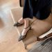 Super Stylish~Unique 2025 New French Retro Pointed-toe Hollowed-out Block-heel Closed-toe Fashion Sandals_vogvips.com