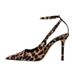Pointed Leopard Print One Word Buckle High Heels Female French Temperament Not Tired Feet Sexy Stiletto_vogvips.com