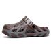 Men's Summer Outdoor Sports Anti-Slip Closed-Toe Couple Clogs Driving Beach Slippers Dual Wear_vogvips.com
