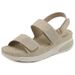 8275-3 New 2025MD Lightweight Sandals Casual Sports Rhinestone Thick Sole Velcro Stitching Large Size Women's Shoes_vogvips.com