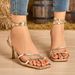 Cross-border Women's Summer Mid-heel Sandals, New Open-toe Fashion Roman Shoes, Fairy-style Chunky Heel Strap High Heels_vogvips.com