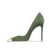 Black Suede With Metal Toe Cap, Versatile Low-cut High-heeled For Women, 2026 New Model, Thin Heel, Pointed Toe, Sexy_vogvips.com