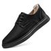 Inner Height-increasing Men's Shoes Casual Single Shoes Men's Board Shoes Genuine Leather Men's Low-top Men's Lace-up Leather Shoes_vogvips.com