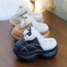 PU Leather Cotton Slippers Women, Thick Sole, Non-Slip, Indoor Waterproof, Bowknot, 2025 Winter New Style, Fleece-Lined,_vogvips.com