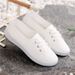 2025 Ew Comfortable Street Lace Up Fashioable Versatile Wome Flats Lady Classic Roud Toe White Cavas Shoes For_vogvips.com