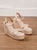 Women's Wedge Heel Rope Sandals Straw Woven Cross Border Style Thick Sole Non Slip Waterproof Height Increasing Slimming Suede_vogvips.com