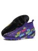 Soccer Cleats High Top Training Youth Football Shoes Kids Football Shoes Black_vogvips.com