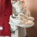 Grape Mom Same Style Travel Notes Imported Calfskin Silk Satin Casual German Training Women S Forrest Gump Shoes_vogvips.com