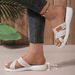 Summer Soft Soled Beach Sandals Plus Size Casual Thick Soled Strap Mesh Breathable Sandals For Women, Size 43_vogvips.com