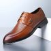 Euro Step Brogue Leather For Men Korean Style Trendy Versatile Pointed Toe Lace-up Fashion British Business Formal Hollow Casual_vogvips.com