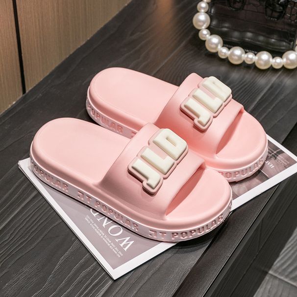 Women's Summer Slippers For Couples, Home Bathroom Slippers, Silent Non-Slip Comfortable Outdoor Thick Sole EVA Slippers With Soft Cushioning_vogvips.com