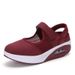 New Swinging Air Cushion Casual Breathable Shallow Mouth Women's Thick Bottom Nurse Shoes Size 35-42 226_vogvips.com