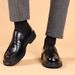 New Genuine Business Leather With Cowhide Top Layer, Thick Sole Lefu Shoes, Live Broadcast Men's Shoes_vogvips.com