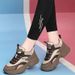 2025 New Thick-Soled Trendy Non-Slip Dad For Women Spring And Autumn Panda Shoes Black Sneakers That Make Feet Look_vogvips.com
