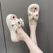 2026 Summer New Style Women's Flip Flops - Bowknot High-Heeled Thick-soled Strappy Sandals_vogvips.com