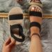Boho Platform Espadrille Sandals For Women, Comfortable Double Strap Summer Casual Beach Shoes_vogvips.com