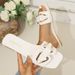Women's Flat Sandals For Summer 2025, New Fashionable Versatile Soft-soled Slip-on Sandals, Large Size Beach Shoes_vogvips.com