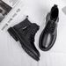 European Warm Series Men's Martin 2025 Winter New Versatile Fleece-Lined Work Casual High-Top Leather Warm Cotton Boots Non-Slip_vogvips.com