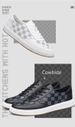 Large Size Cowhide Plaid Board Shoes Men's Checkerboard British Casual Sports Men's Shoes_vogvips.com