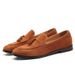 Autumn New Men's Tassel Loafers With Suede Lightweight Soft Soled Shoe Covers And Bean Shoes_vogvips.com