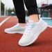 Women's Spring/Summer 2024 New Style Flyknit Casual Breathable Comfortable Mom Shoes Mesh Couple Sneakers_vogvips.com