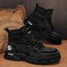 European Warm Series High-top Martin Spring 2025 New Work Shoes Men's Korean Version Versatile British Style Thick-soled Ankle Boots_vogvips.com