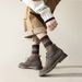 Men's Dress Cotton Socks, 3 Pairs, Breathable And Sweat-Absorbing, Funky Colorful Pattern Crew Socks_vogvips.com