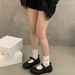 TWTW Japanese-style SGIRL Mary Jane For Women With A Shallow Cut, Round Toe, Lightweight, Thick-soled, Casual And Cut, Toe, Lightweight, Thick-soled,_vogvips.com