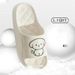 Cute Couple Pillow Slippers Female Summer Wear 2024 New Bathroom Bath Non-slip Indoor Home Eva Thick Bottom Sandals_vogvips.com