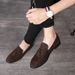 Autumn New Men's Tassel Loafers With Suede Lightweight Soft Soled Shoe Covers And Bean Shoes_vogvips.com