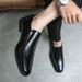 Suitable For All Seasons 2025 Large Size Men's Patent Casual Pointed Toe Korean Style Wedding Studio Set Leather Shoes_vogvips.com