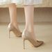 cameido High - Heeled Shoes For Female Etiquette, Pointed - Toe, Thin - Heel, Extra - High - Heeled Single - Soled Shoes, Simple And Elegant_vogvips.com