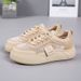 Thick-soled, Thin White Sneakers For Women 25 Summer New Style Mesh, Breathable, Soft-soled Sports Shoes, Casual Board Shoes_vogvips.com