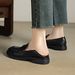 【Hand-grabbed Lambskin, Soft Sole And Soft Upper】Cameido British Loafers For Women, Low Heel Autumn Deep Slip-on Shoes_vogvips.com