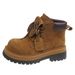 All-Season Wearable Yellow 2025 Autumn Winter Mid-Heel Cowhide Thick Sole Martin Women's Internet Celebrity Lace-Up_vogvips.com