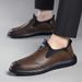 New 2024 Spring Business Leather Soft Sole Breathable Casual Trendy PU Men's Shoes_vogvips.com