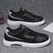 Suitable For All Seasons Fashion White Simple Solid Color Men's Shoes Low-top Elastic Band Loafers Sneakers_vogvips.com