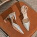 Qianluhui French-style Elegant High-end Party Shoes, Formal Dress High Heels, Chunky Heel Pointed Toe Hollow Sandals_vogvips.com