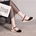Women's Hemp Rope Wedge Sandals Open Side Casual Vacation Roman Style Plus Size_vogvips.com